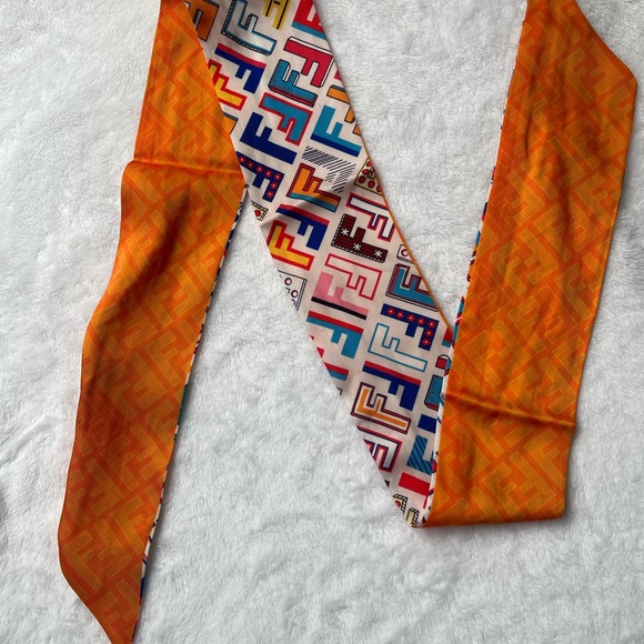 Colorful Patterned Silk Scarf Collection - Picture 5 of 6
